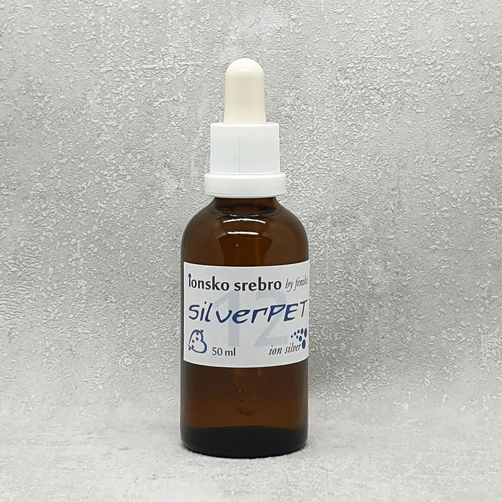 ionsko srebro SilverPET 50 ml sa staklenom kapalicom